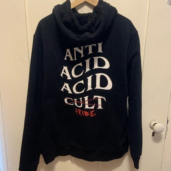 Dripping apes black hoodie sweatshirt anti anti acid tribe in a size large! - Picture 7 of 7